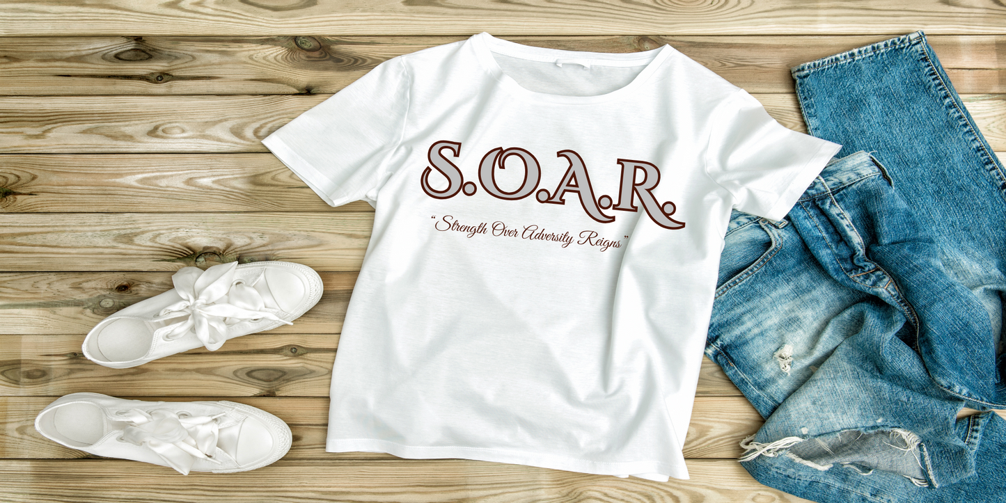 S.O.A.R. Tee – Strength Over Adversity Reigns