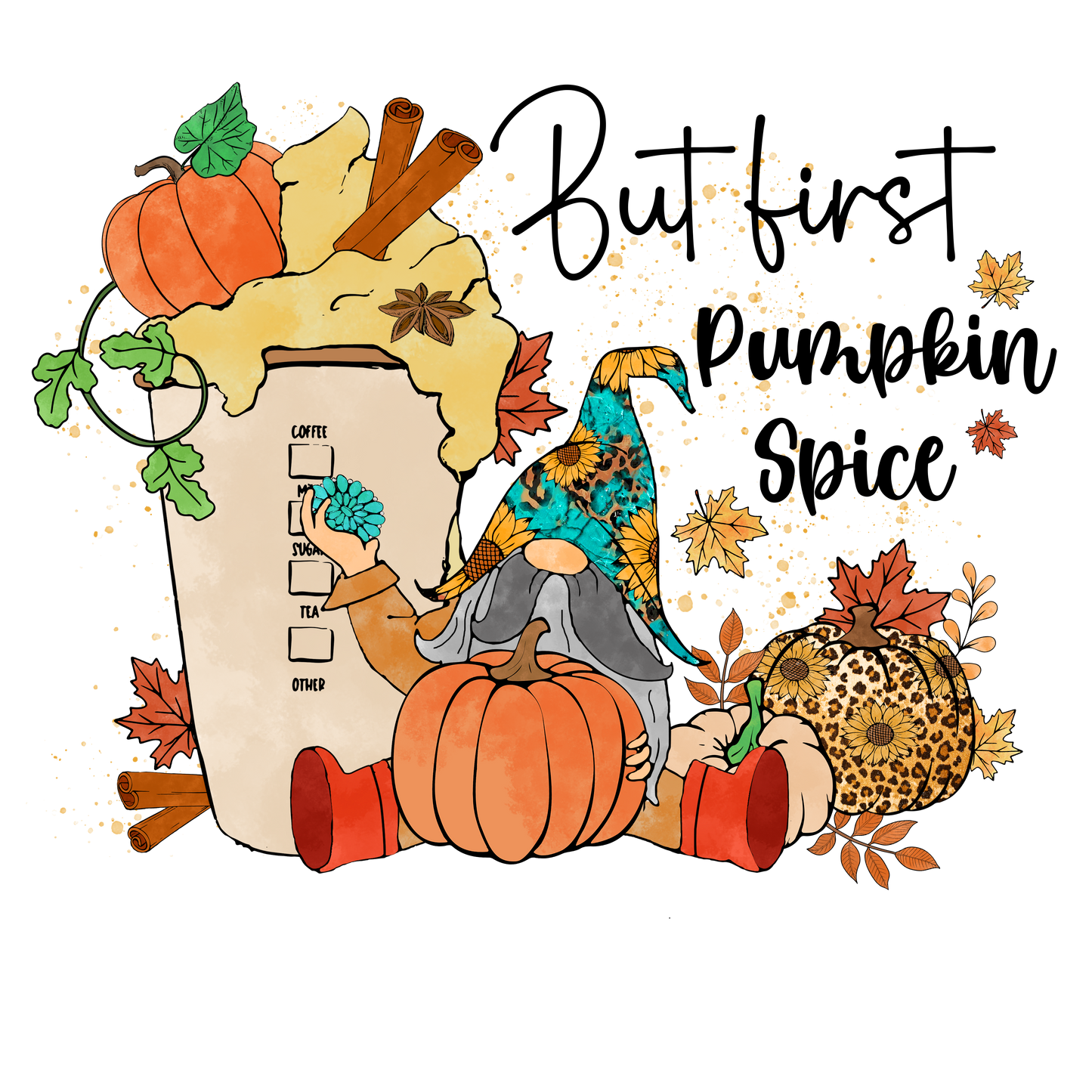 Pumpkin Spice Sublimation Bundle – Fall PNGs for Tumblers, Tees & More