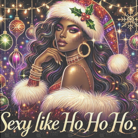 "Sexy Like Ho Ho Ho" – Glamorous Holiday Art
